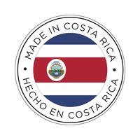 realizzato in icona bandiera costa rica. vettore