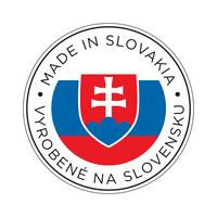 realizzato in icona bandiera slovacchia. vettore