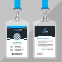 design della carta d'identità aziendale vettore