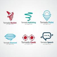 modello di progettazione logo tornado. vettore