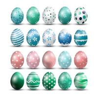sfondo isolato uova di Pasqua vettore