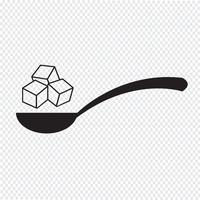 segno simbolo icona di zucchero vettore