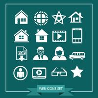 Set di icone web per sito Web e comunicazione vettore