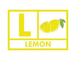 illustrazione del modello di logo design limone vettore