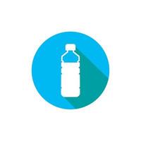 illustrazione del modello di logo dell'icona della bottiglia d'acqua vettore