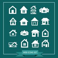House Icon Real estate Set per sito Web vettore