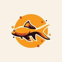 modello di progettazione del logo di pesce vettore