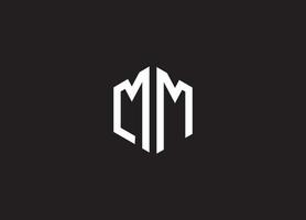 lettera mm logo monogramma logo doppia m