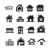 House Icon Real estate Set per sito Web vettore