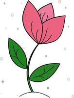 illustrazione vettoriale di fiori utilizzata per riviste e libri di giardinaggio. elemento decorativo per San Valentino e la celebrazione del matrimonio. per sito web e interfacce, applicazioni mobili, icone, cartoline.