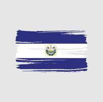 pennello bandiera el salvador. bandiera nazionale vettore