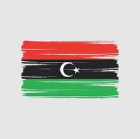 pennellate bandiera libia. bandiera nazionale vettore