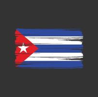 pennellate bandiera cuba. bandiera nazionale vettore