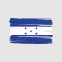 pennellate di bandiera dell'honduras. bandiera nazionale vettore
