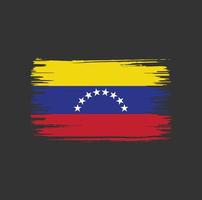 disegno del pennello bandiera venezuela. bandiera nazionale vettore