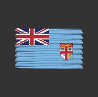 pennellate bandiera Figi. bandiera nazionale vettore