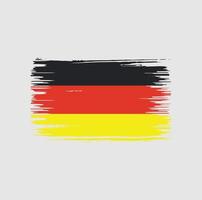 design della spazzola della bandiera della germania. bandiera nazionale vettore
