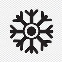 segno di simbolo dell&#39;icona del fiocco di neve