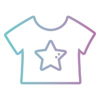 linea baby t-shirt design di stoffa vettore