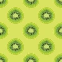 kiwi e fiore senza cuciture art design vettore