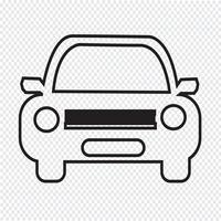 Car segno simbolo icona vettore