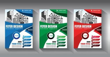 volantino modello di business brochure layout relazione annuale vettore