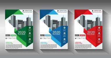 volantino modello di business brochure layout relazione annuale vettore