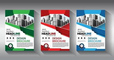 volantino modello di business brochure layout relazione annuale vettore