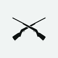 disegno del fucile vettoriale semplice per l'icona del logo