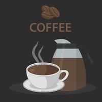 illustrazione vettoriale di caffè