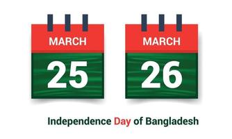 festa dell'indipendenza del bangladesh, 26 marzo con memoriale nazionale del bangladesh. vettore