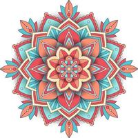 mandala vintage con linee sottili vettore