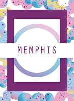 Modello e sfondo di Memphis vettore