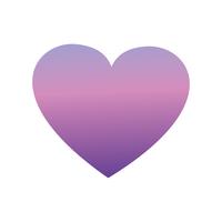 silhouette cuore simbolo amore design vettore