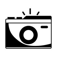 fotocamera digitale contorno per scattare una foto d&#39;arte vettore