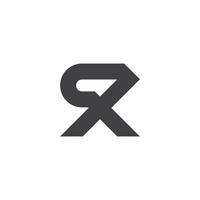 lettera cx collegata linea geometrica vettore logo