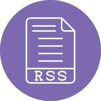 stile icona RSS vettore