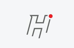 h alfabeto lettera icona logo design. modello creativo per l'azienda vettore