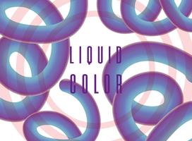 Poster di verme liquido futuristico vettore