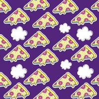 Pizza pop art vettore