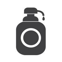 Gel doccia, icona dispenser sapone liquido vettore