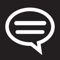 icona della chat bubble parlante vettore