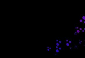 modello vettoriale viola scuro con forme di bolle.