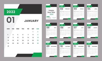 stampa il design del calendario creativo per il download vettore