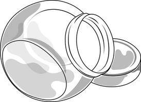 illustrazione vettoriale vaso disegnato a mano
