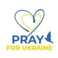 supporta il disegno vettoriale dell'ucraina, la pace per l'ucraina, prega per l'ucraina