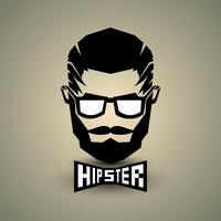 Segno di hipster nero vettore