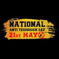 banner della giornata nazionale anti-terrorismo vettore