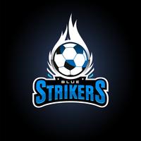 logo esportatori strikers vettore