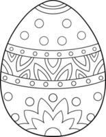 uovo di Pasqua fantasia da colorare pagina vettore